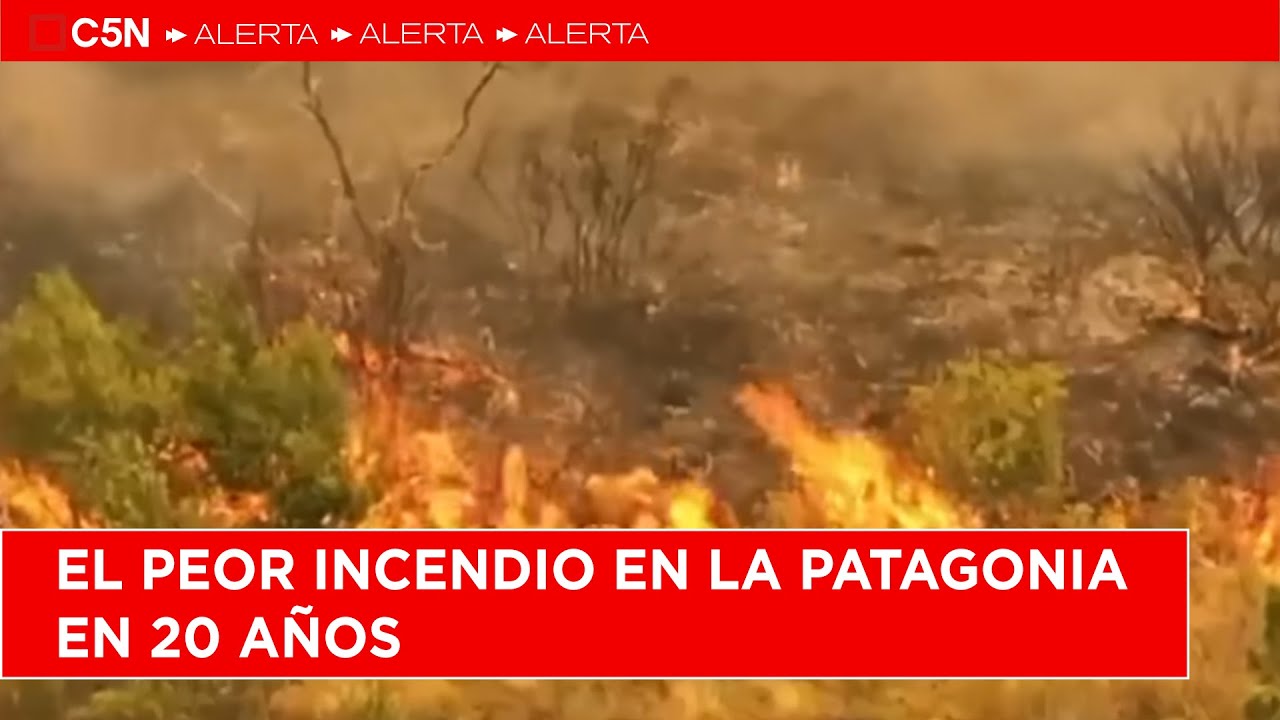 SITUACIÓN CRÍTICA: FUEGO SIN CONTROL en la PATAGONIA