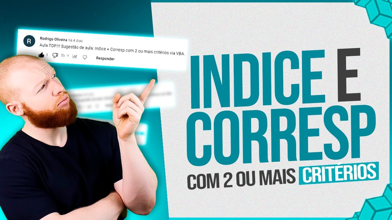 VBA Function - Como Criar INDICE e CORRESP com 2 ou mais Critérios no VBA