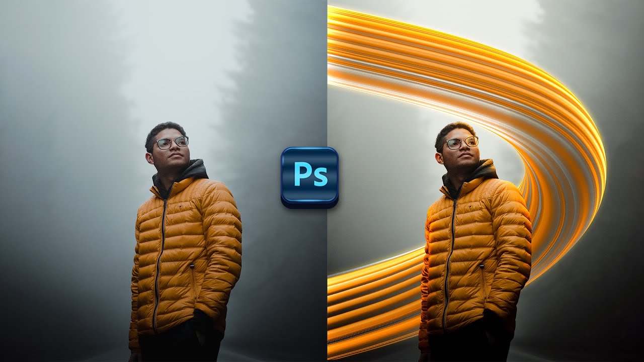 Make Glowing Portrait Design - Photoshop Tutorial