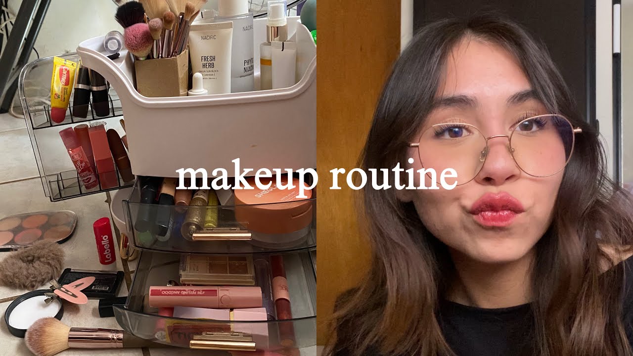 makeup routine🪞mi maquillaje de diario para la uni, facilito y rápidito ⋆. 𐙚 ˚