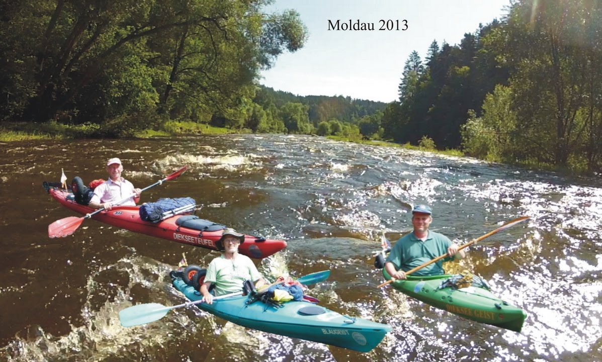 Moldau - Elbe Paddeltour.