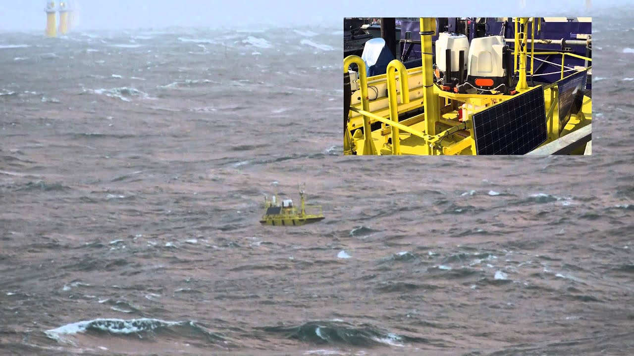 AXYS FLiDAR WindSentinel in the North Sea at FINO 1 Met Mast