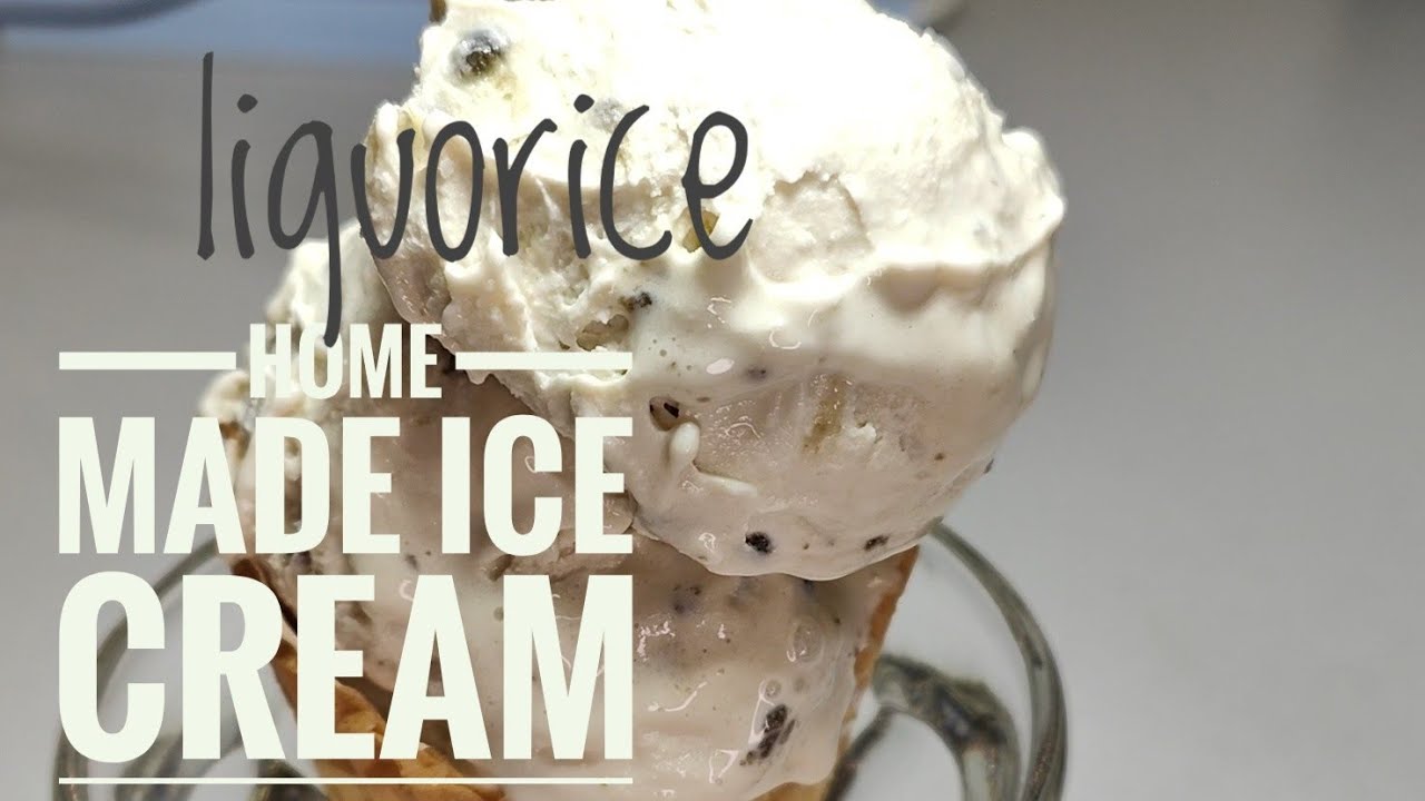 Home Made Liquorice Ice Cream