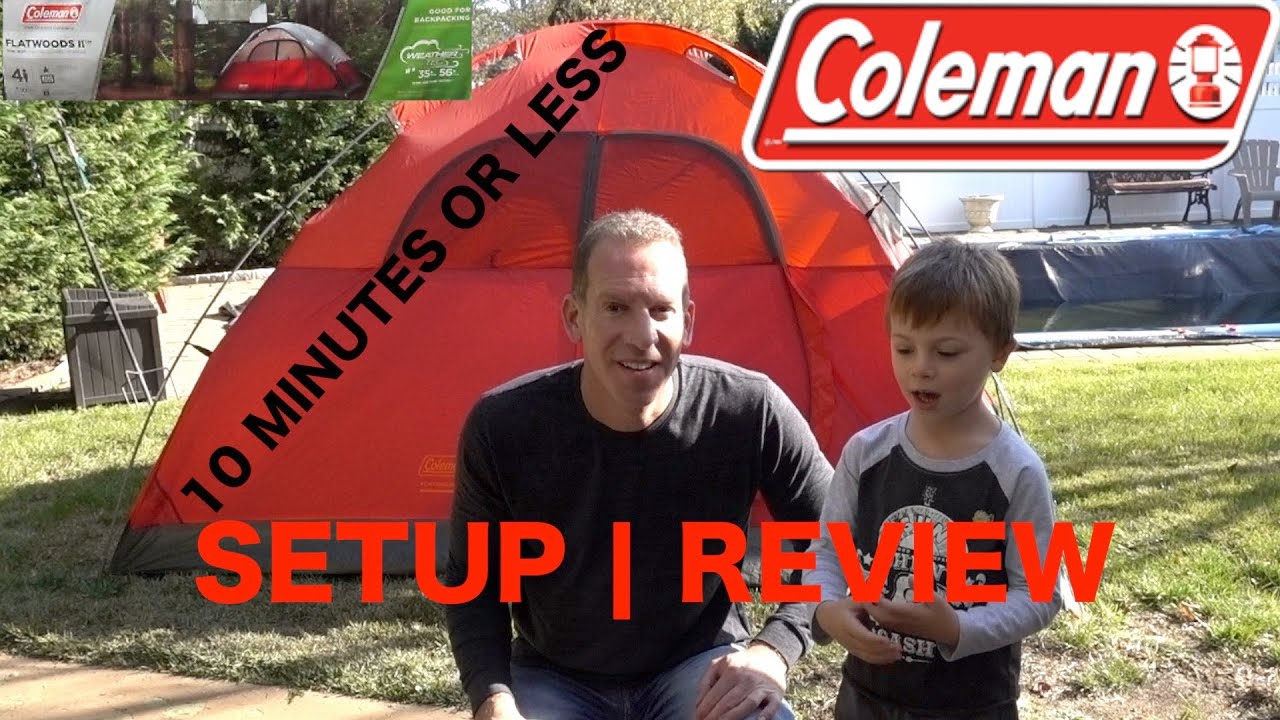 Coleman Flatwoods II  Tent  | EASY SETUP | REVIEW