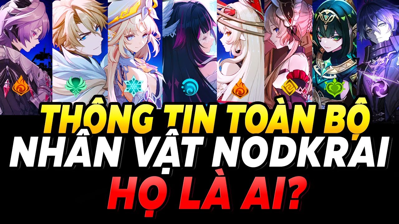 Toàn Bộ Các Nhân Vật ở Nod Krai | Thông Tin Về Lore, Hệ Tất Cả NV| Phân tích Vid Bài Ca Không Nguyệt