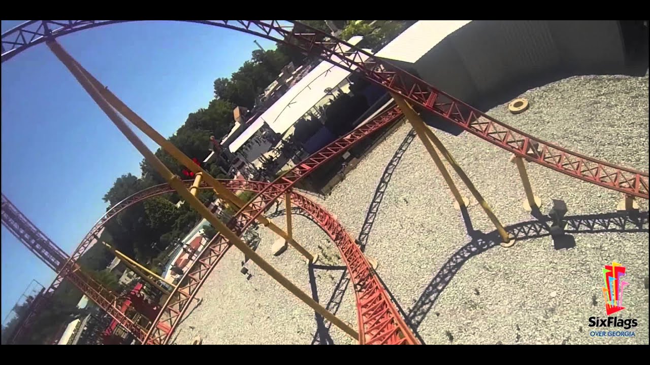 Six Flags Over Georgia Dare Devil Dive POV