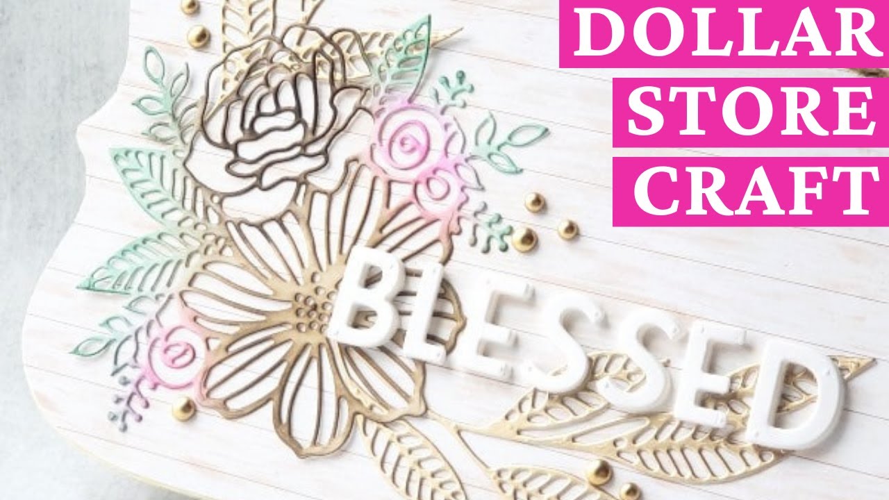 Dollar Store Crafts - Personalized Sign - 12 Days of DIY Gift Ideas