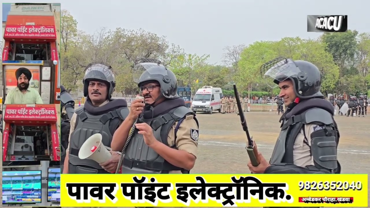 खंडवा में दंगाइयों ने किया पुलिस पर पथराव..पुलिस को चलानी पड़ी गोली..पुलिस लाइन में हुई बलवा ड्रिल..