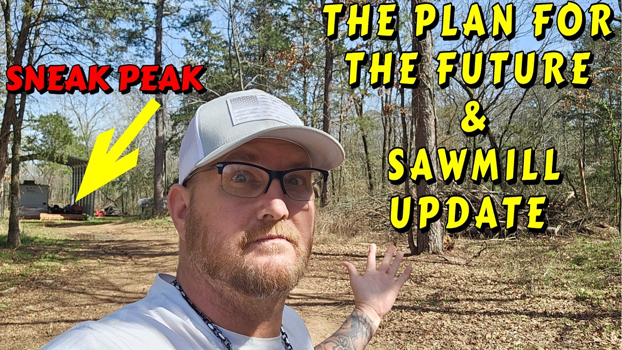 I HAVE A PLAN |tiny house, homesteading, off-grid, cabin build DIY HOW TO sawmill tractor tiny cabin