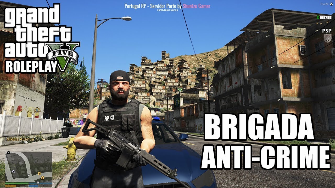 LIVESTREAM #272 👉GTA V ROLEPLAY - SERVIDOR PORTO - BRIGADA ANTI-CRIME - FARFALHAS É LEI