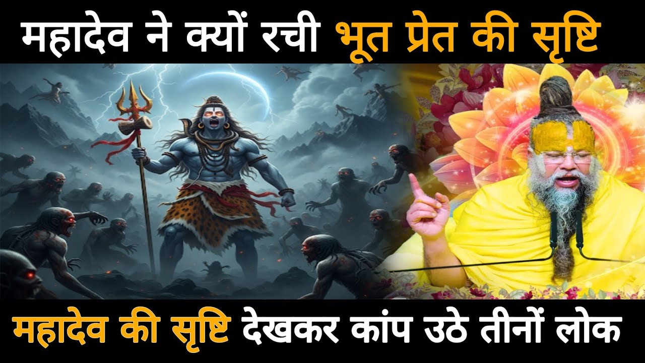 महादेव ने क्यों रची भूत प्रेत की सृष्टि, महादेव की सृष्टि देखकर क्यों कांप उठे तीनों लोक