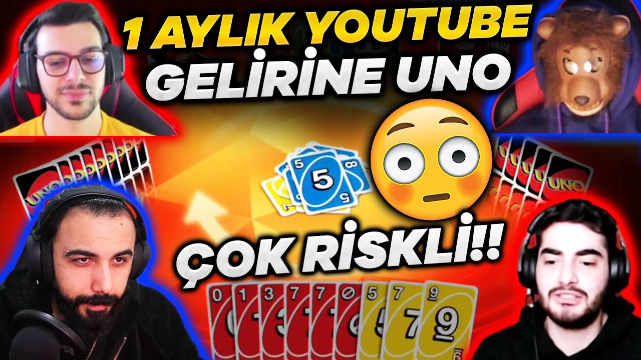 1 AYLIK YOUTUBE GELİRİNE UNO OYNADIK!! ÇOK RİSKLİ!! | Barış Can