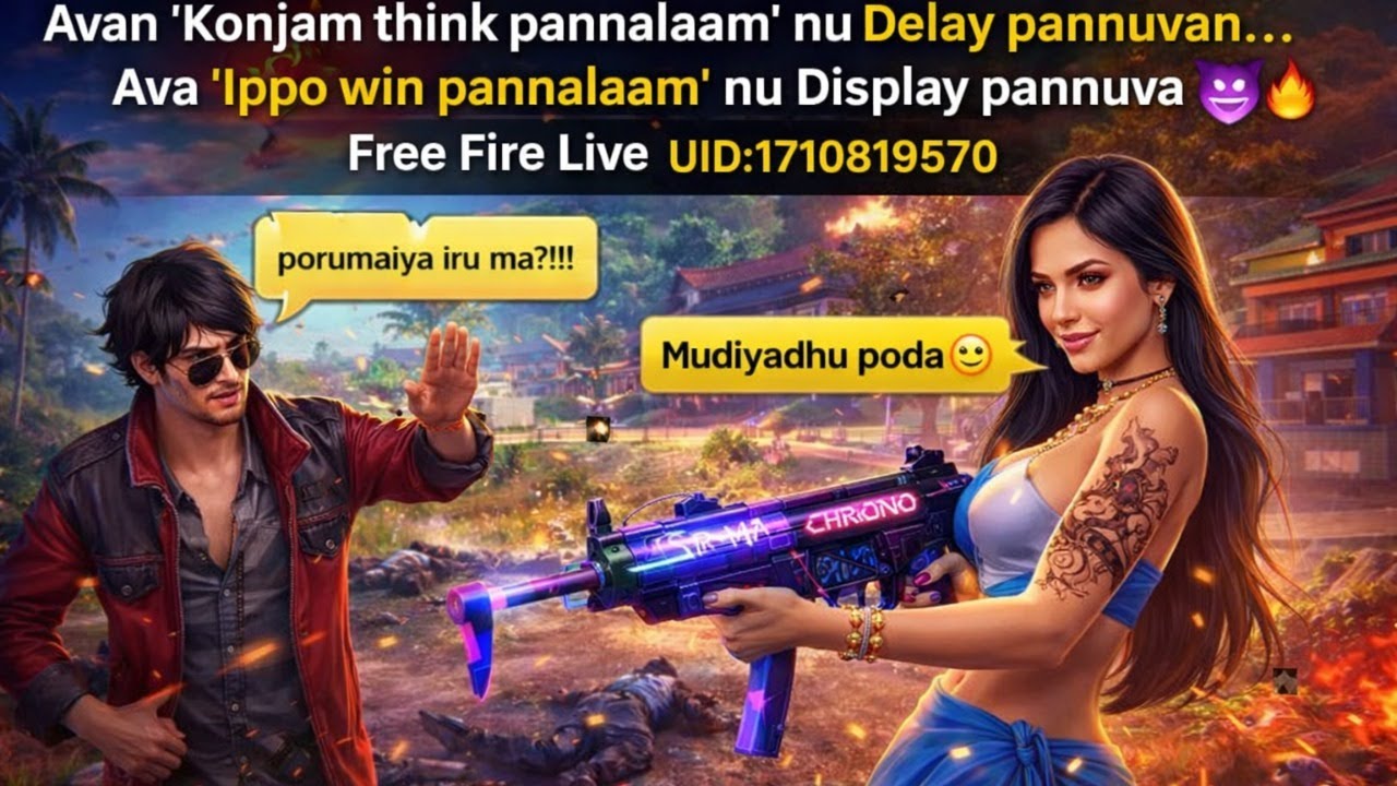 Avan ‘Konjam think pannalaam’ nu Delay pannuvan…
Ava ‘Ippo win pannalaam’ nu Display pannuva 😈 SR🔥
