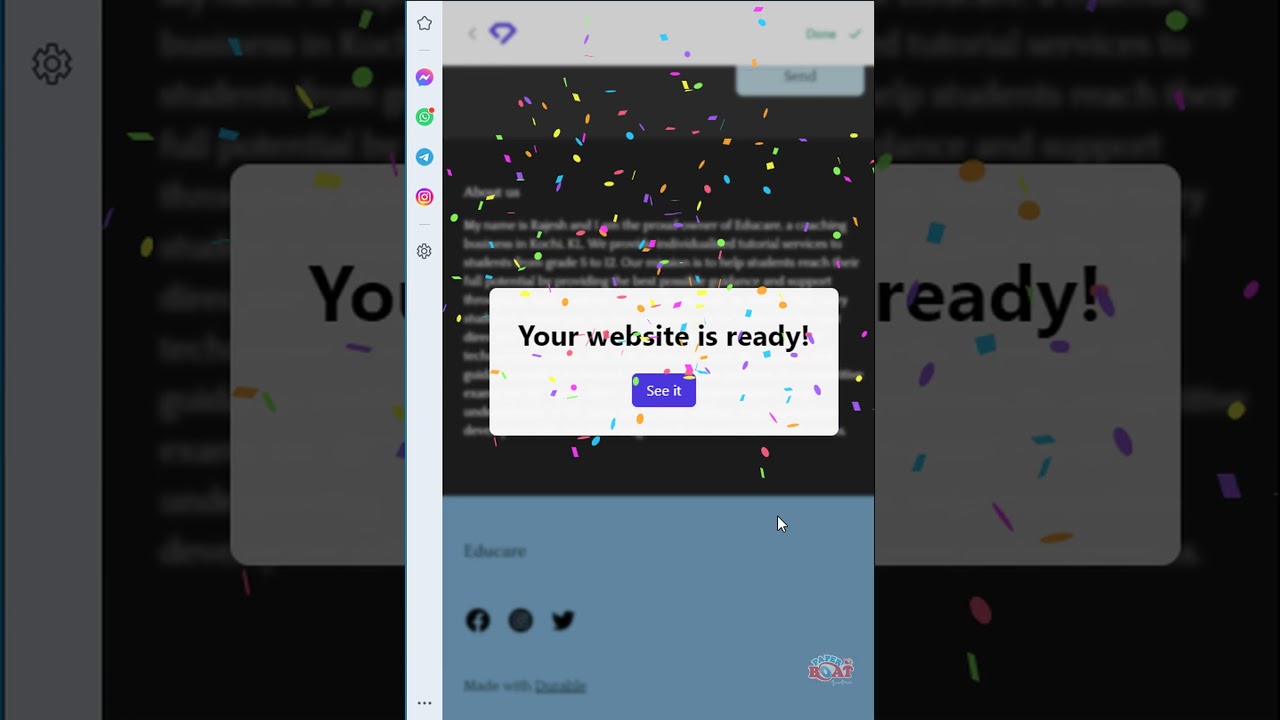 Build a website in 30 seconds using artificial intelligence