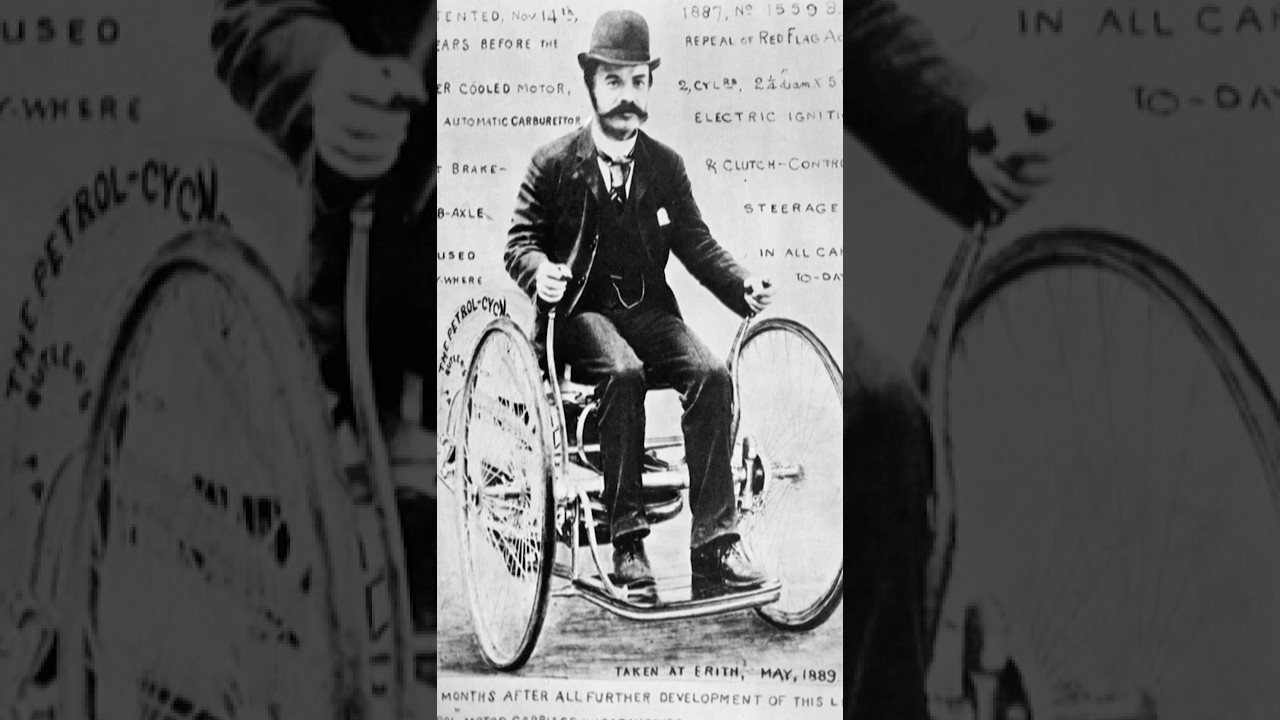 Pierwszy motocykl w historii i jego zawrotna prędkość! ⚡  | Najdziwniejsze samochody świata #shorts