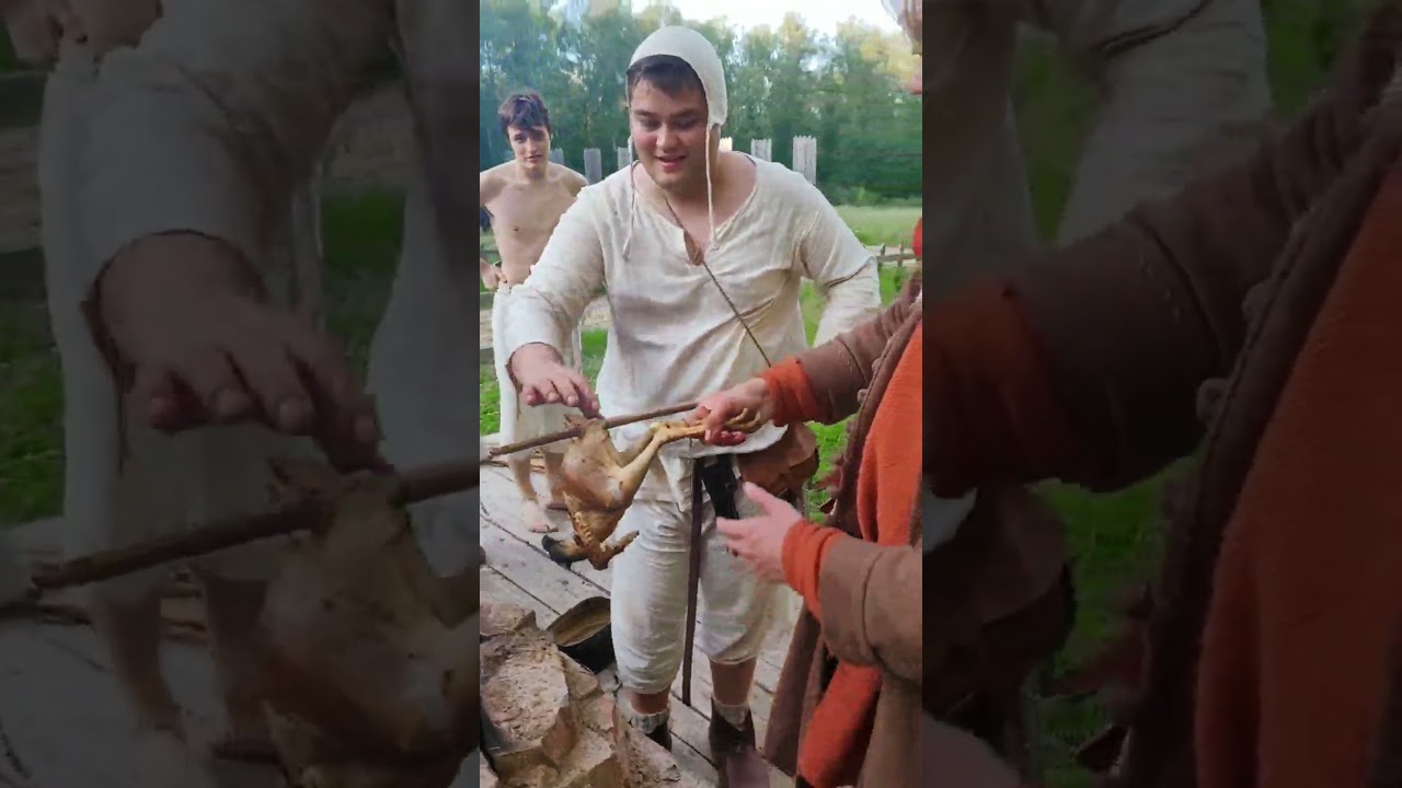 Как приготовить петуха в Средневековье  #комнатныйрыцарь #средневековье #история