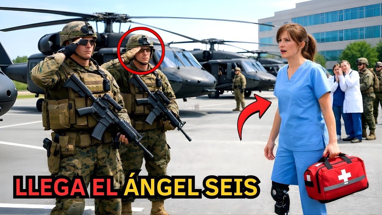 Enfermera coja quedó atrás… hasta que 4 helicópteros de la Marina pidieron a Ángel Seis