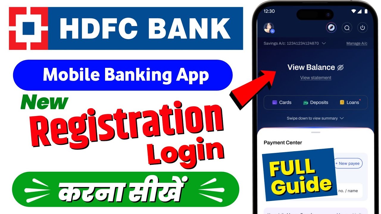 HDFC mobile banking app login kaise kare | HDFC net banking registration kaise kare | hdfc app