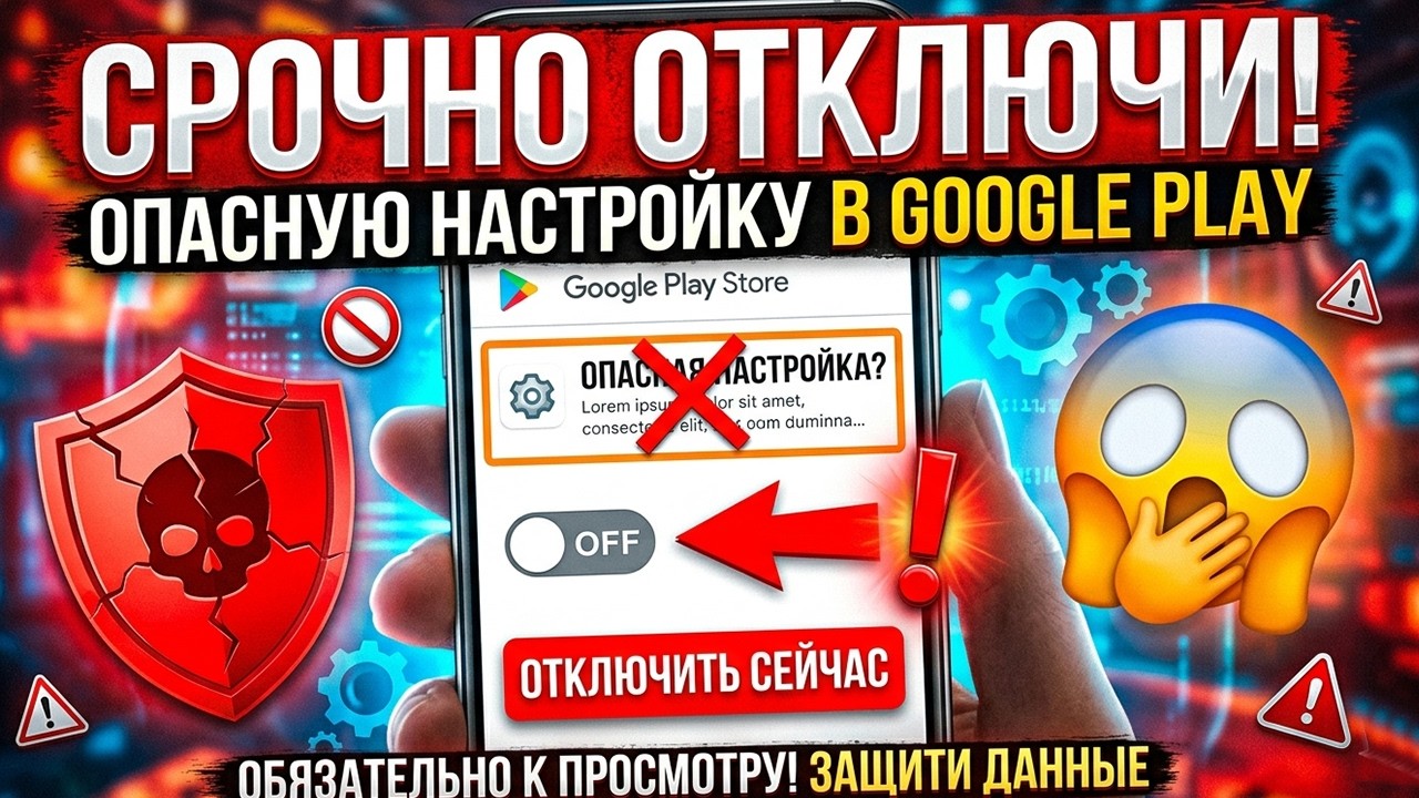 ОТКЛЮЧИЛ ЭТО в Play МАРКЕТ и ОФИГЕЛ!!