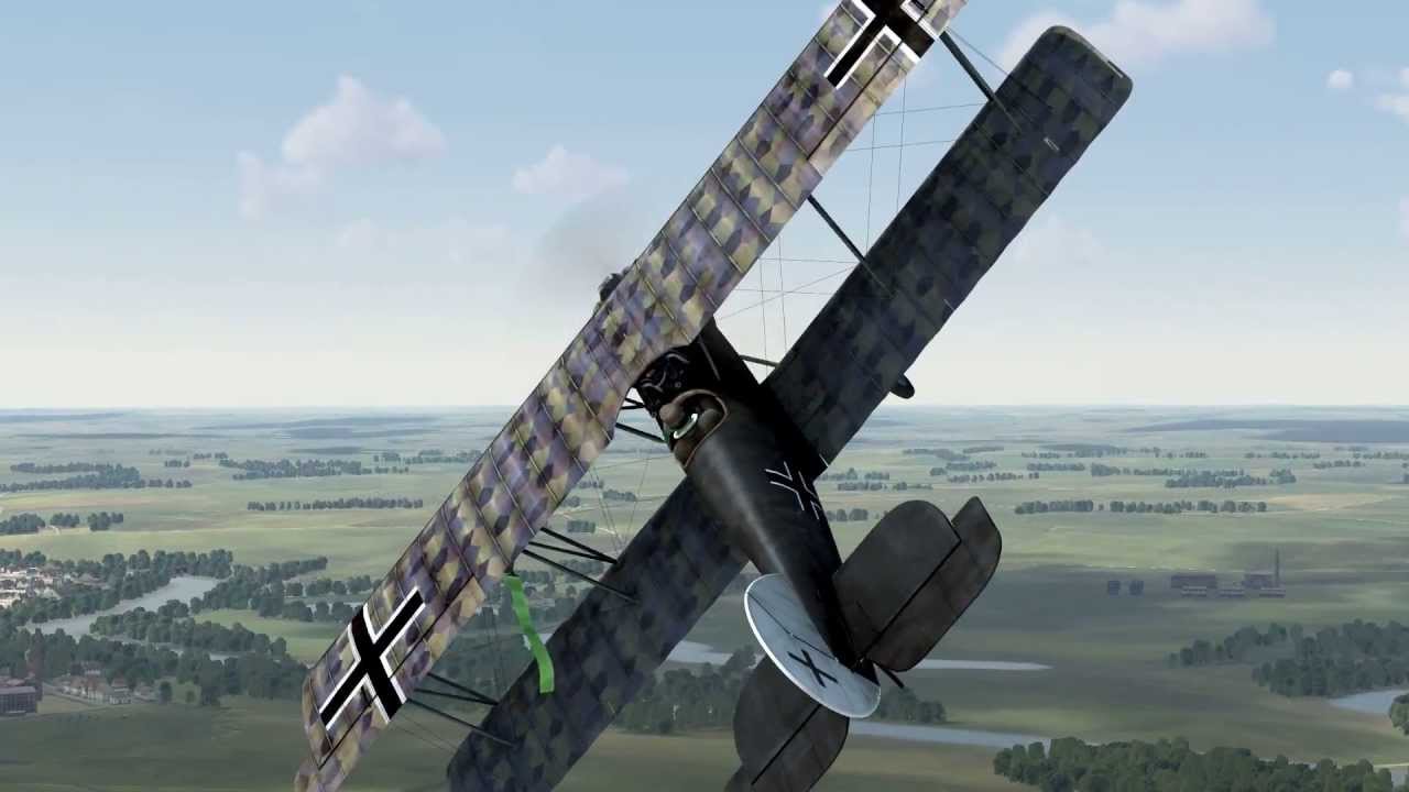 Two Pfalz D.XII and Fokker D.VII vs Four Spad XIII