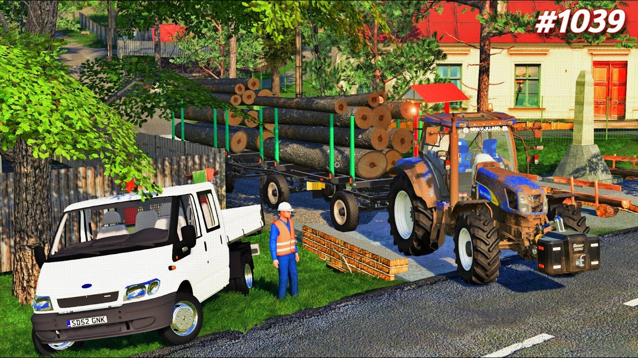 Roleplay pe Dumesti///AM TRAS LEMNELE CU NEW HOLLAND[1040]-Farming Simulator 19