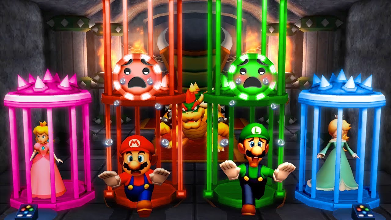 Mario Party The Top 100 MiniGames - Mario Vs Luigi Vs Rosalina Vs Peach (Master Cpu)