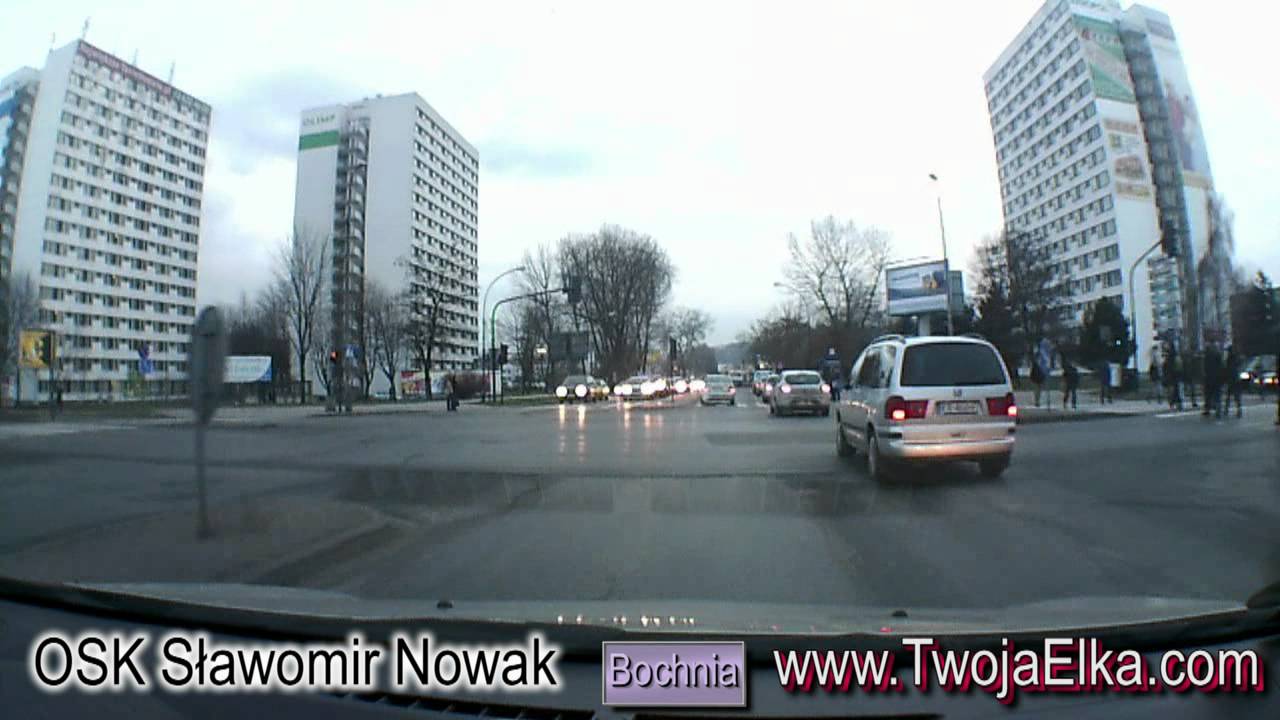MORD Kraków ul. Balicka przykładowa trasa egzaminacyjna na prawo jazdy