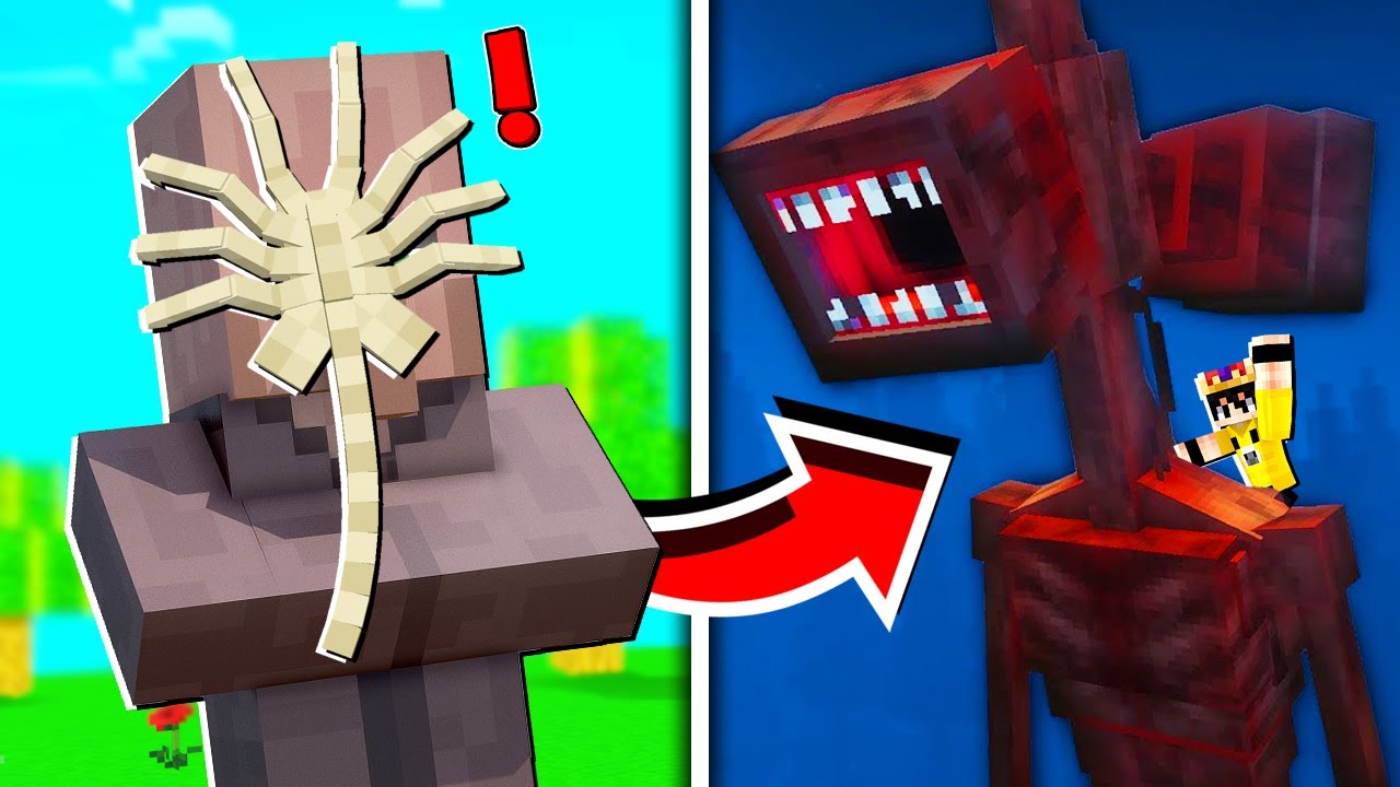 FACEHUGGER SIREN HEAD'İ ENFEKTE ETTİ! | Minecraft