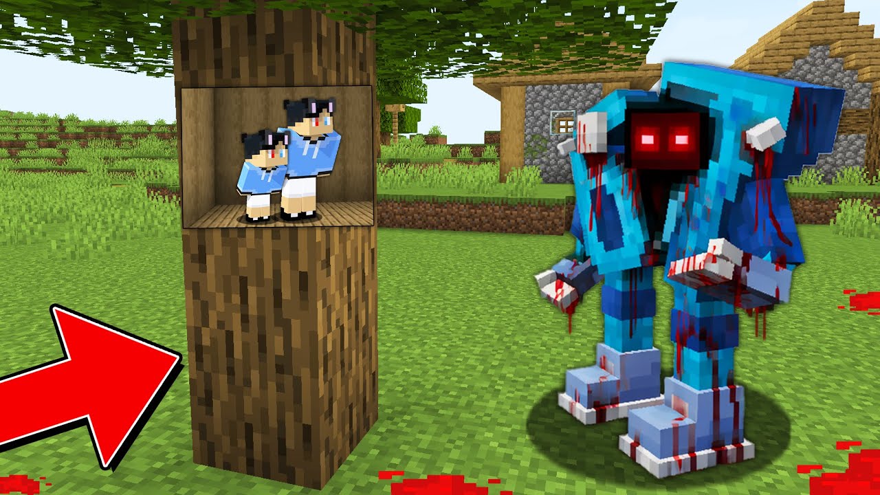 I Built A HIDDEN TINY BASE In A Tree To Hide From SCARY 67 BRAINROT In Minecraft