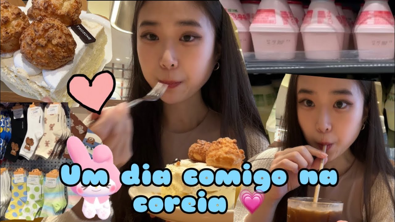 Um dia comigo na coreia do sul / comprinhas, tomando café, passeando , myongdong, hongdae 💖✨✨
