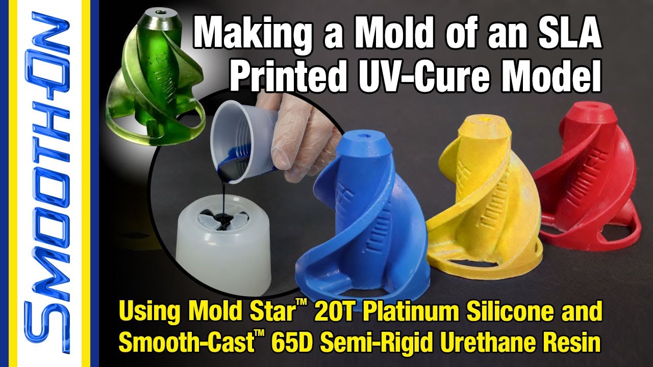 Making a Platinum Silicone Mold of an SLA Printed UV-Cure Model