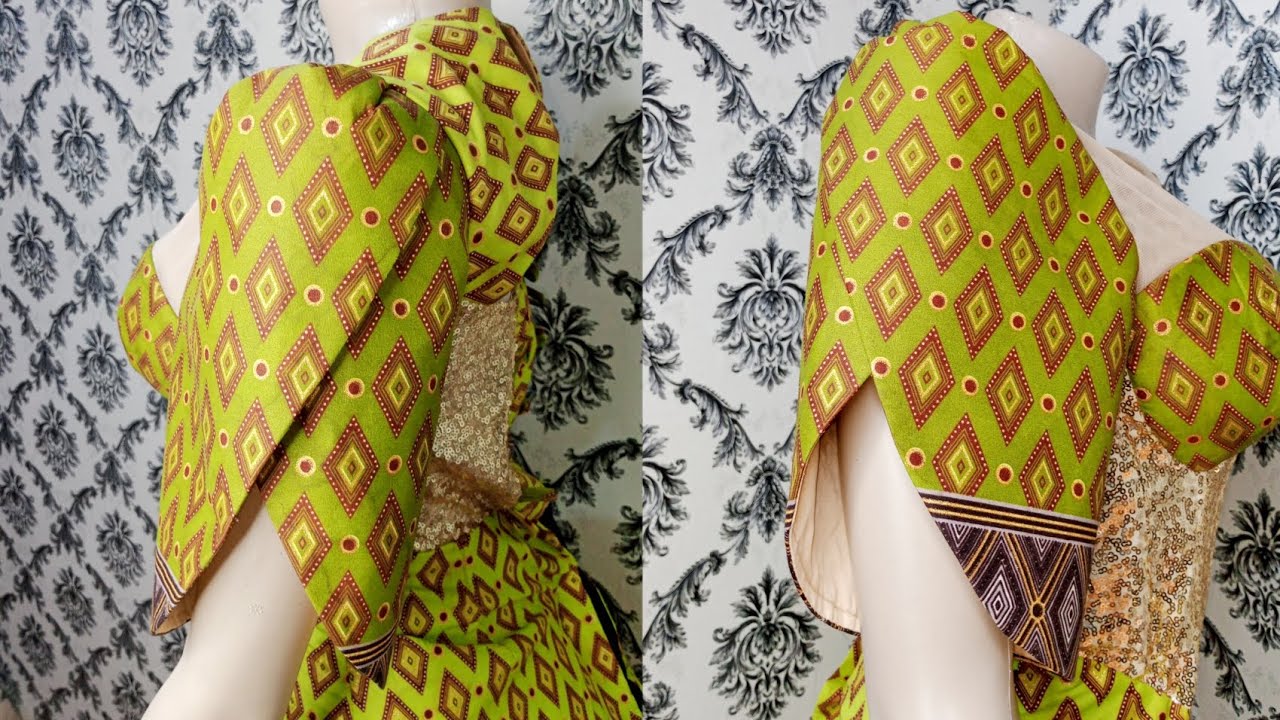 Как нарисовать, выкроить и сшить рукав-лепесток... Рукав-тюльпан #sleevepattern #begginers
