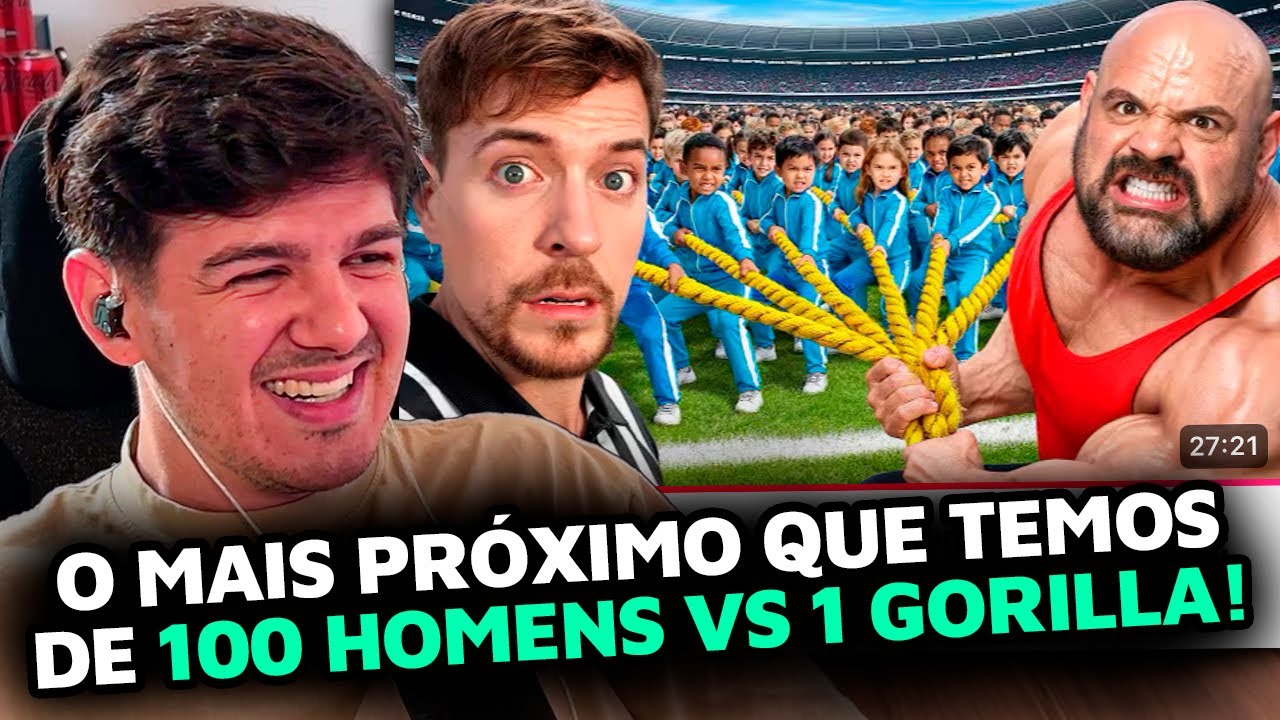 wardi REAGE À 100 crianças contra o homem mais forte do mundo!