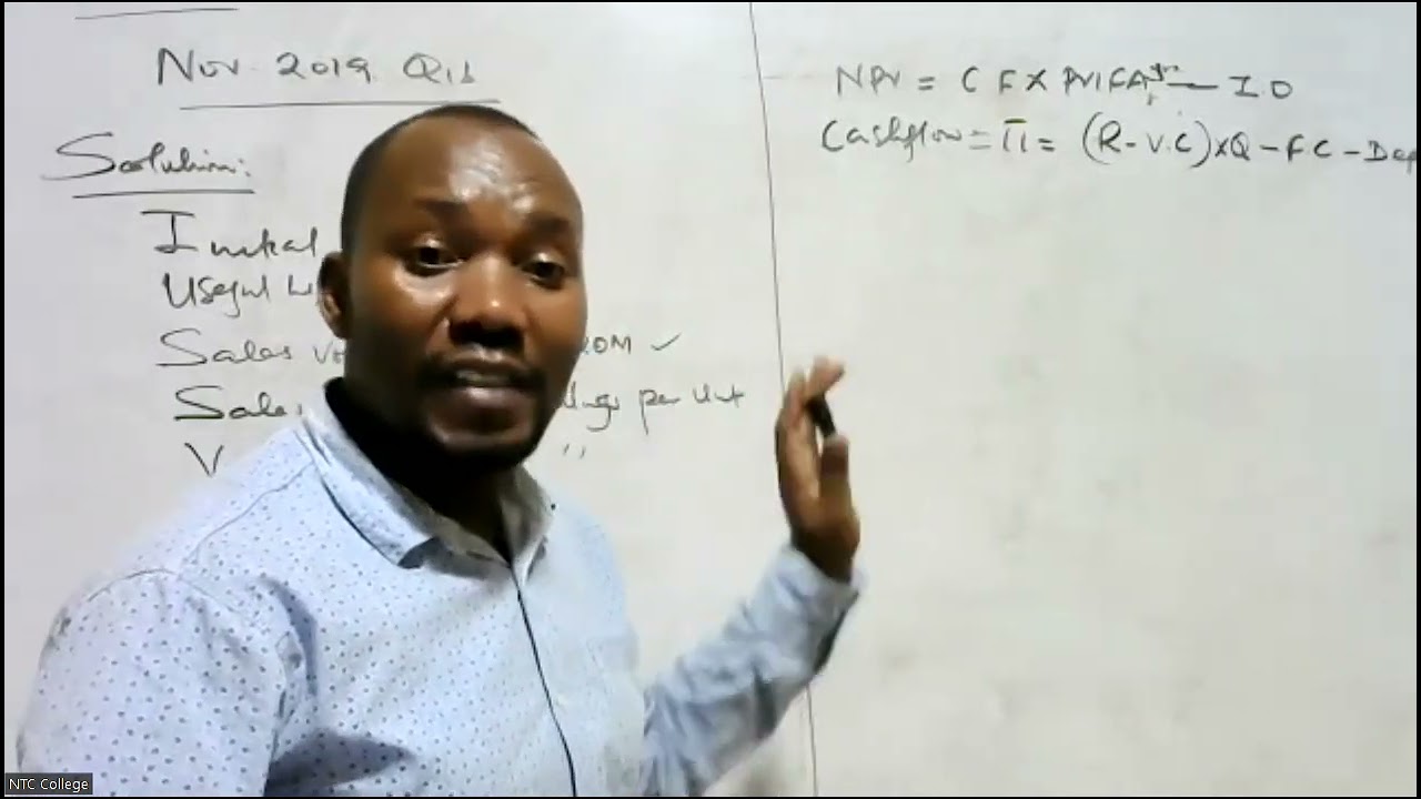 AFM ADVANCED CAPITAL BUDGETING SCENARIO ANALYSIS