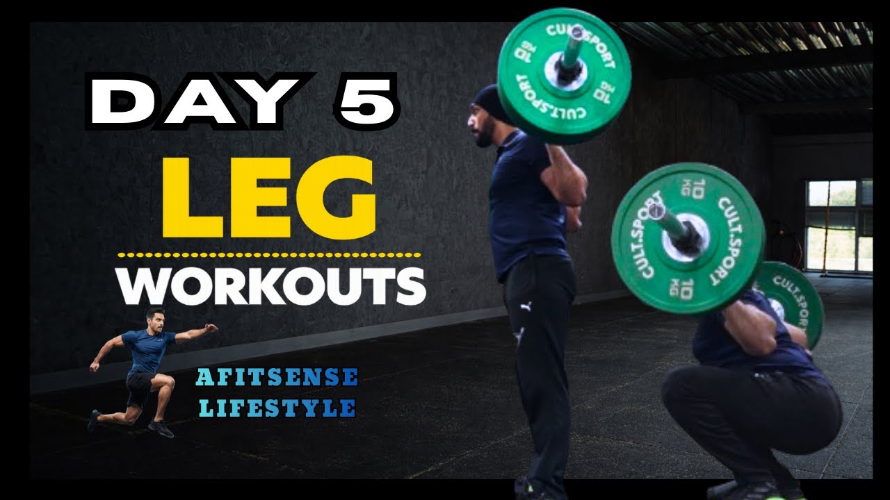 LEGS WORKOUT | Day 5 | JOURNEY OF A FITNESS TRAINER TO BE FIT | AFITSENSE LIFESTYLE 