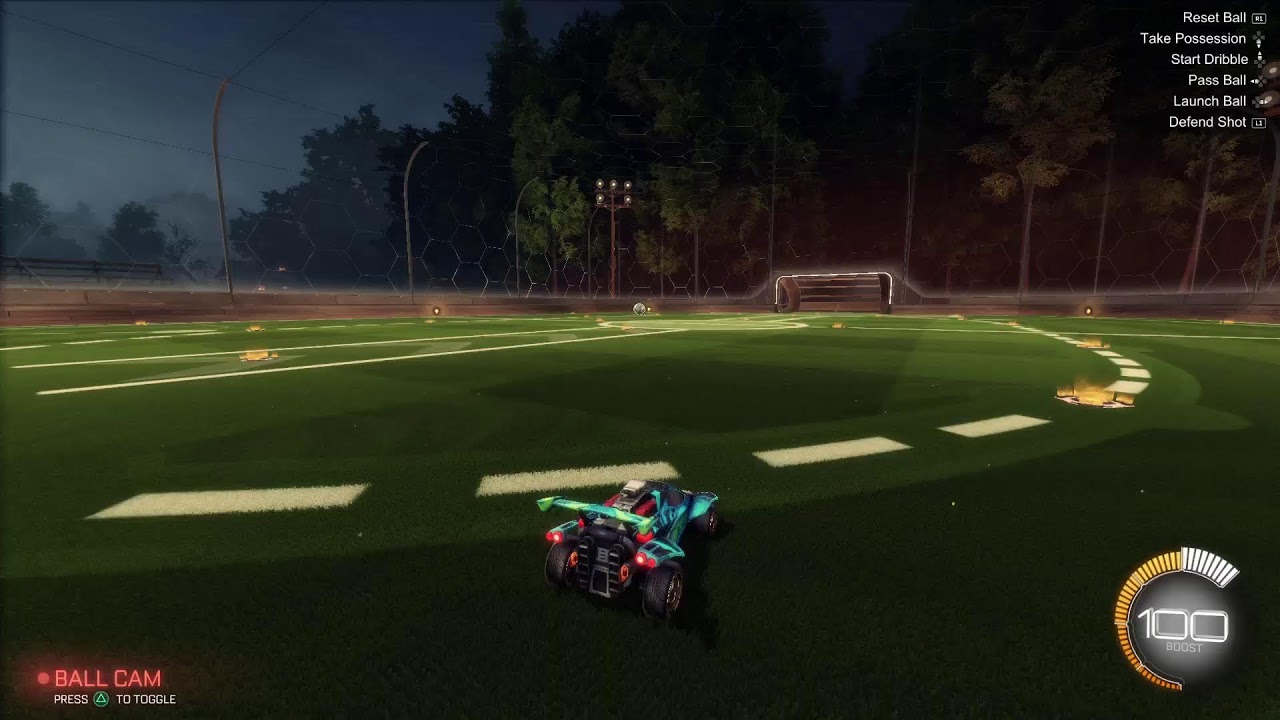 Playing ROCKET LEAGUE