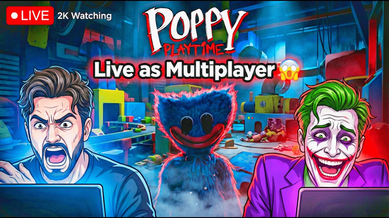 Poppy Playtime LIVE 😱 Horror + Multiplayer Chaos