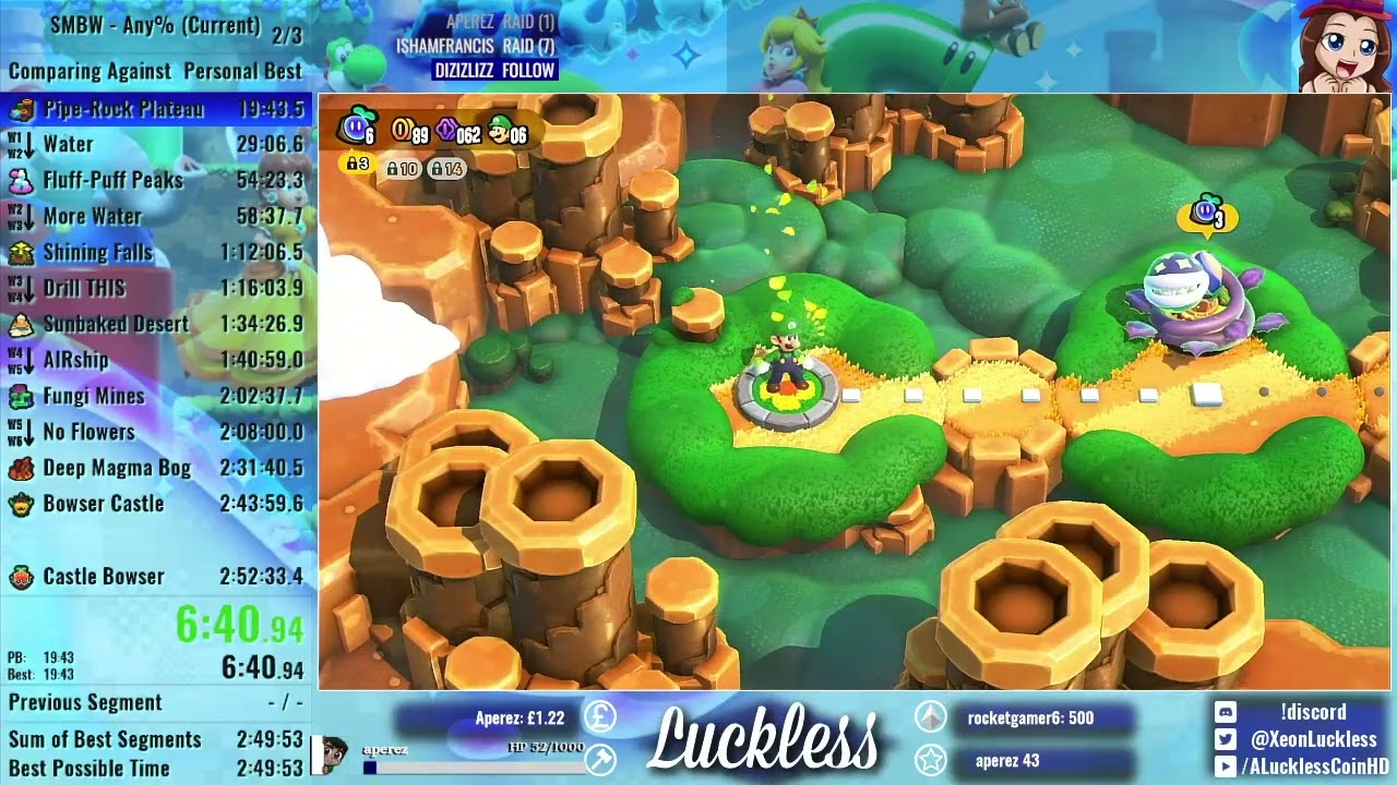Super Mario Bros. Wonder Any% NMG Speedrun in 2:47:39 (Current PB from 2023) [v1.0.1]