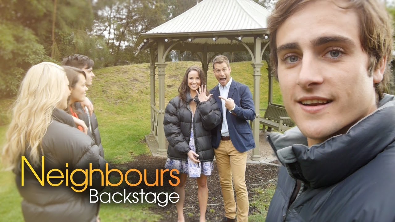 Neighbours Backstage - Mark Proposes To Kate