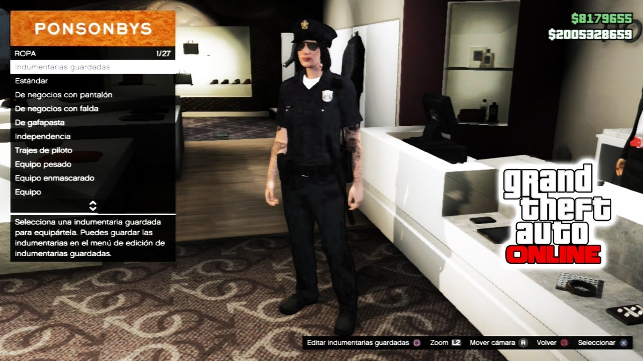 GTA 5 Como tener el TRAJE DE POLICIA [FACIL] [PS3/ XBOX 360]
