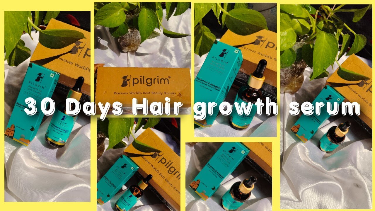 30 Days HAIR GROWTH Serum ✨ | pilgrim hair growth serm 🫰 | #telugu #haircare #beauty #youtube