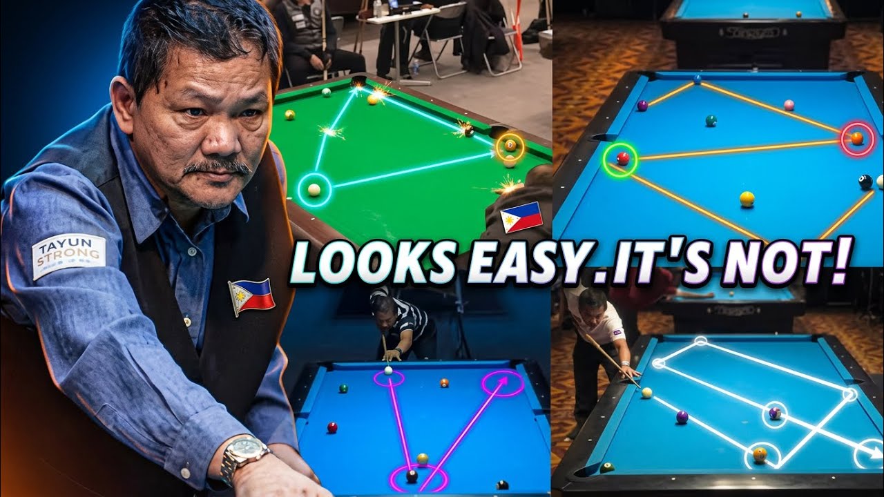 12 'Simple' Efren Reyes Shots You Will FAIL To Copy