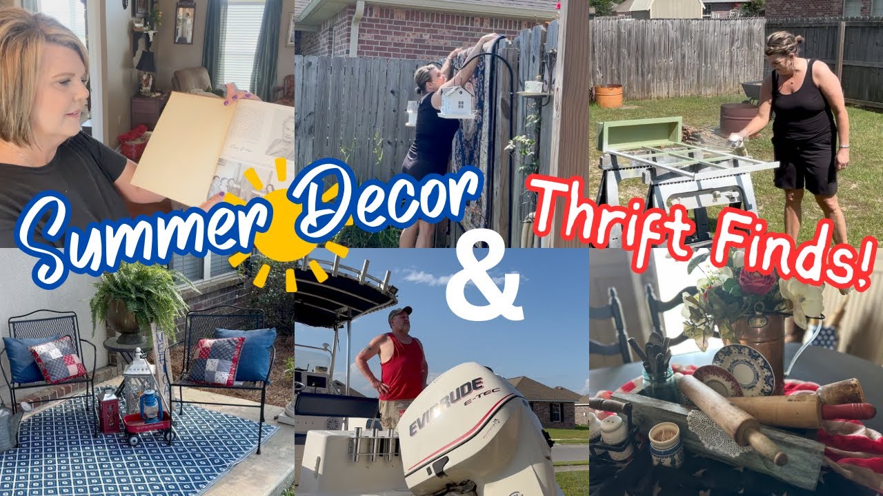 Summer Decorating, Thrift Haul, & SweetDays Together! #homedecor  #thrifthaul