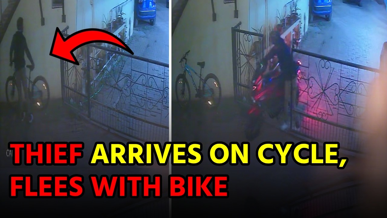 CCTV Captures Bike Theft from Gated Society in Colva||GOA365 TV