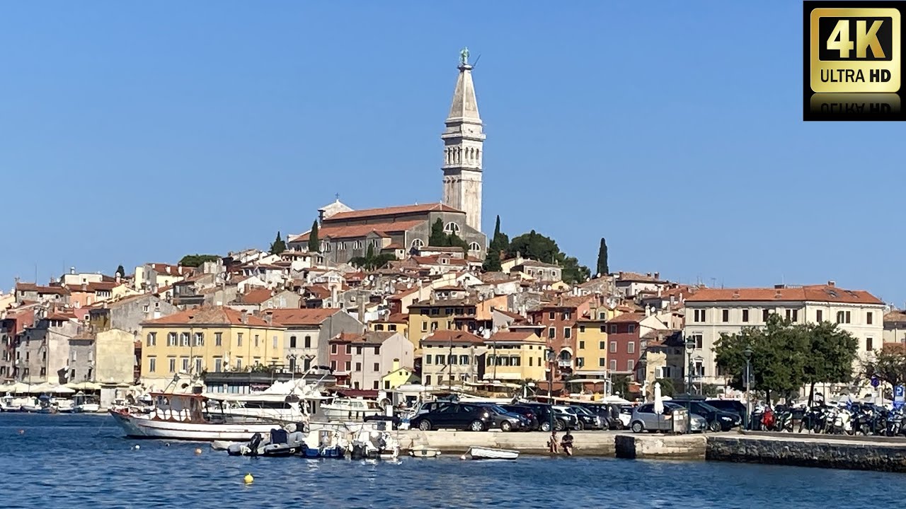 Rovinj and Red Island Istria Croatia 13.08.2023 - 4K VIDEO ULTRA HD