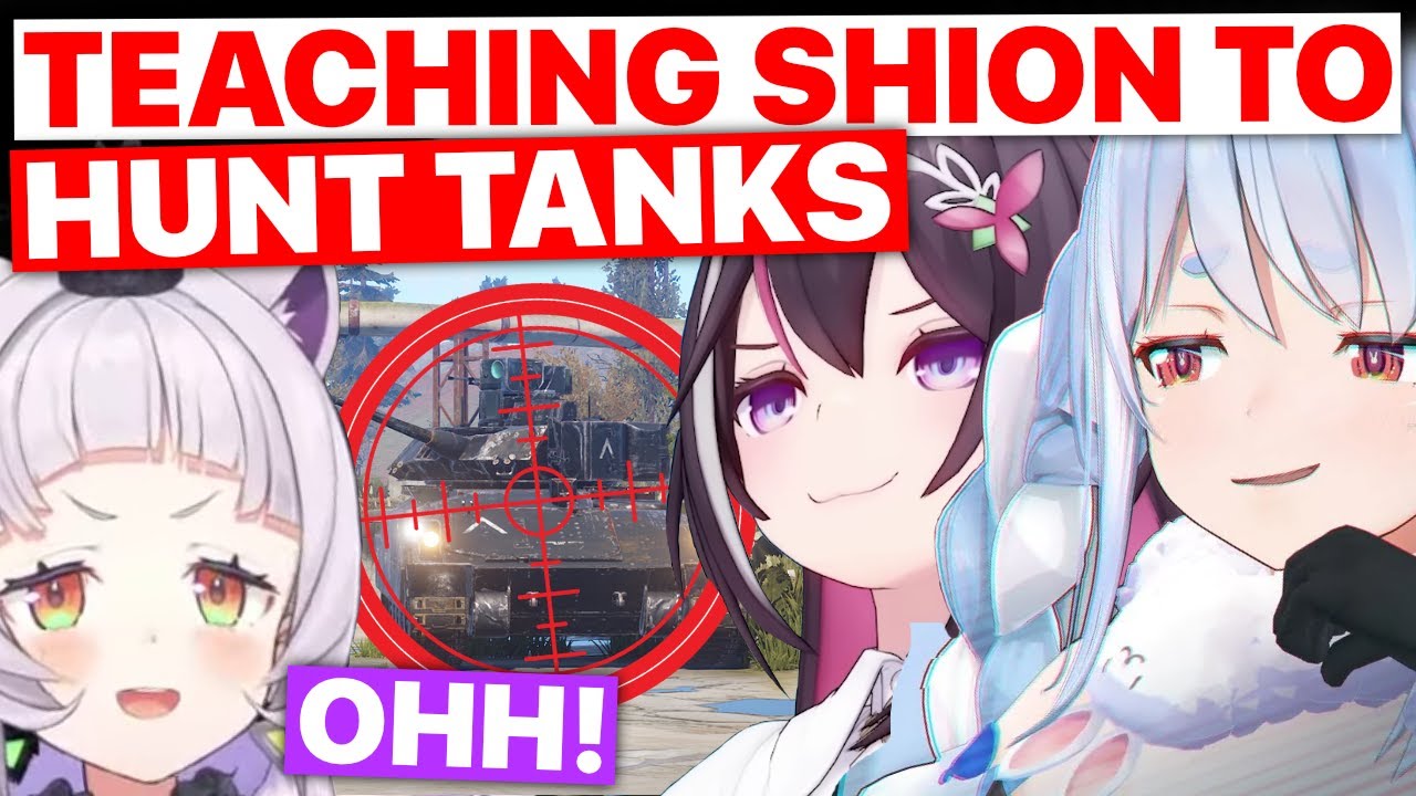 AZKi & Pekora Teach Shion To Hunt Tanks - HoloRust Day 3 (Hololive) [Eng Subs]