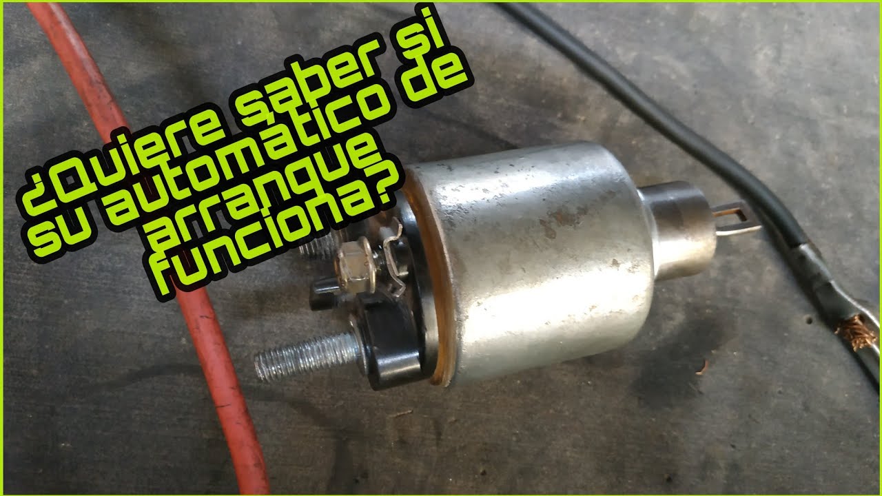 Asi es como se controla un automático de arranque / solenoide antes de reemplazarlo