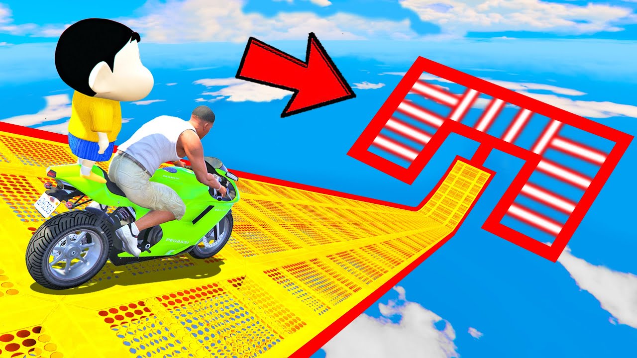 SHINCHAN AND FRANKLIN TRIED IMPOSSIBLE PARKOUR CHALLENGE GTA 5