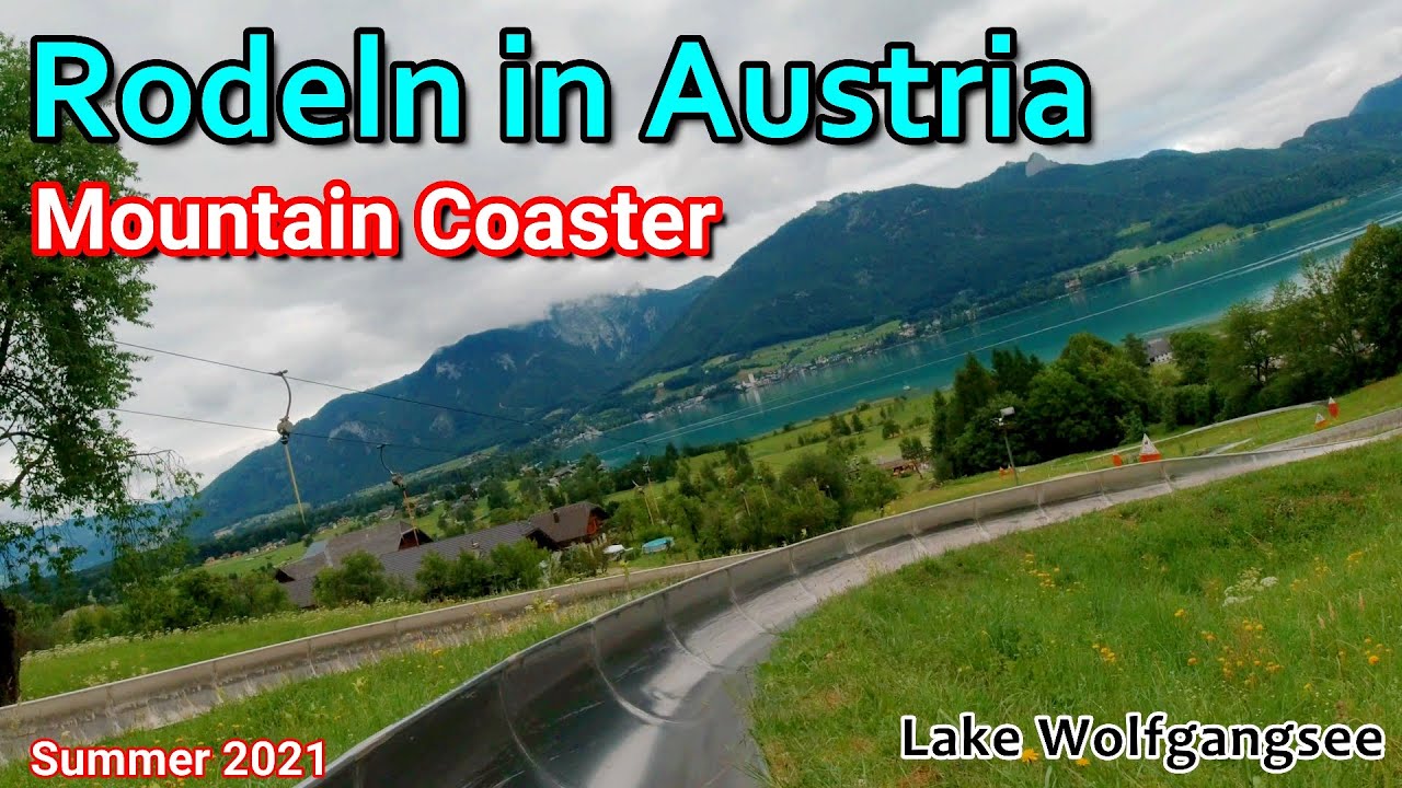 Mountain coaster near Salzburg, sommerrodelbahn Austria