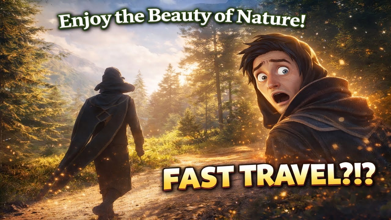Who uses Fast Travel in this game? Enjoy the beauty of nature along the way to the quest